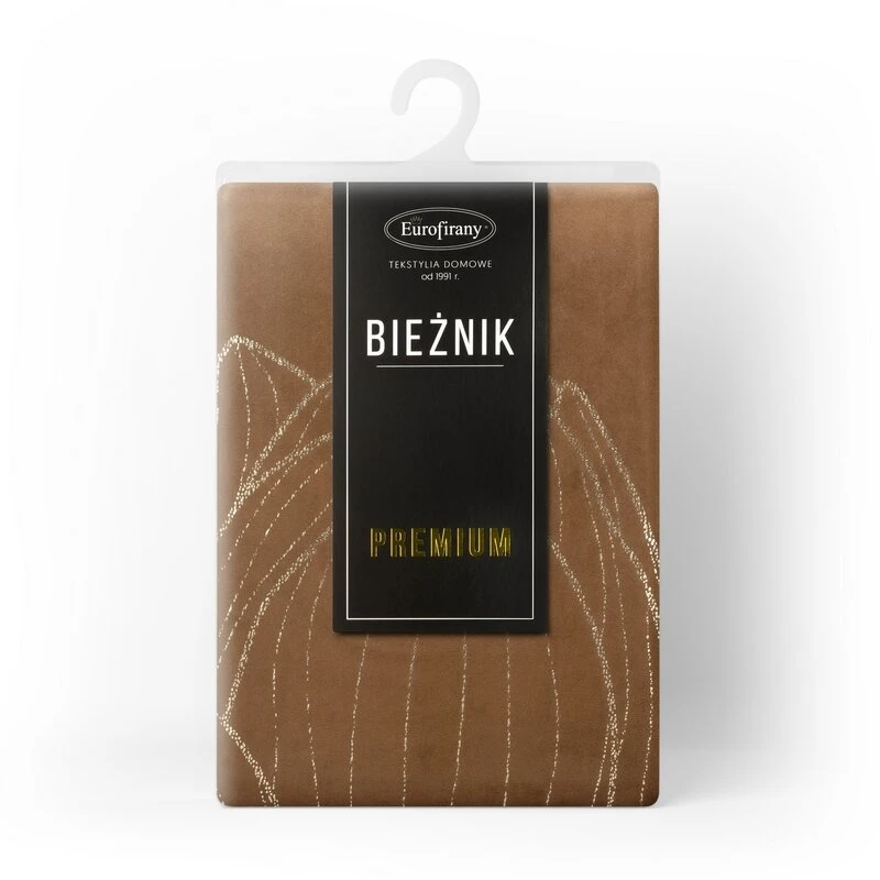 OBRUS BLINK 12 35 X 140 CM BRĄZOWY