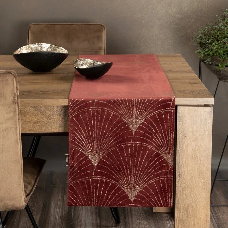 OBRUS BLINK 14 35 X 140 CM CEGLASTY