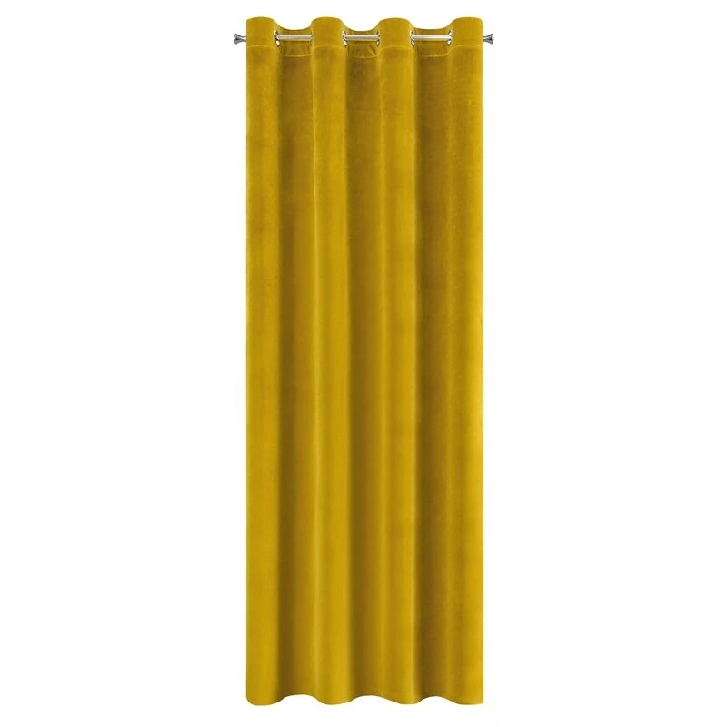 ZASŁONA GOTOWA SAMANTA 140 X 250 CM MUSZTARDOWY