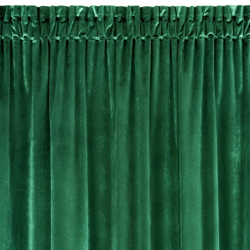 ZASŁONA GOTOWA SAMANTA NA TAŚMIE 140 X 300 CM ZIELONY