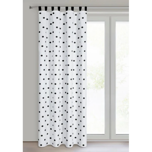 ZASŁONA GOTOWA BUSA NA SZELKACH 140 X 270 CM BIAŁY