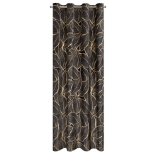 ZASŁONA GOTOWA ASTEJA 140 X 250 CM CZARNY