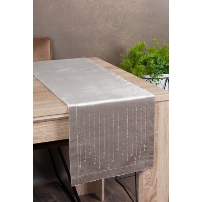 OBRUS ROYAL 3 35 X 220 CM BEŻOWY
