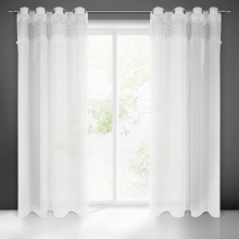 FIRANA GOTOWA DAPHNE 140 X 250 CM BIAŁY