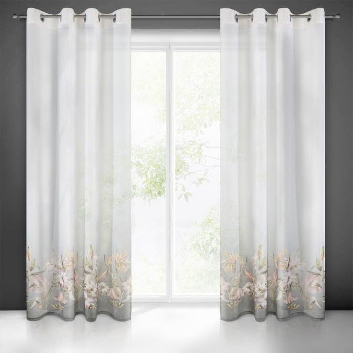 ZASŁONA GOTOWA PAMELA 140 X 250 CM BIAŁY