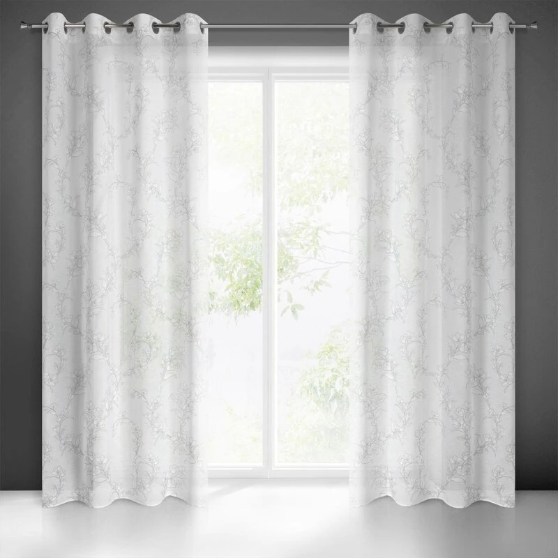 ZASŁONA GOTOWA FIORE 140 X 250 CM BIAŁY
