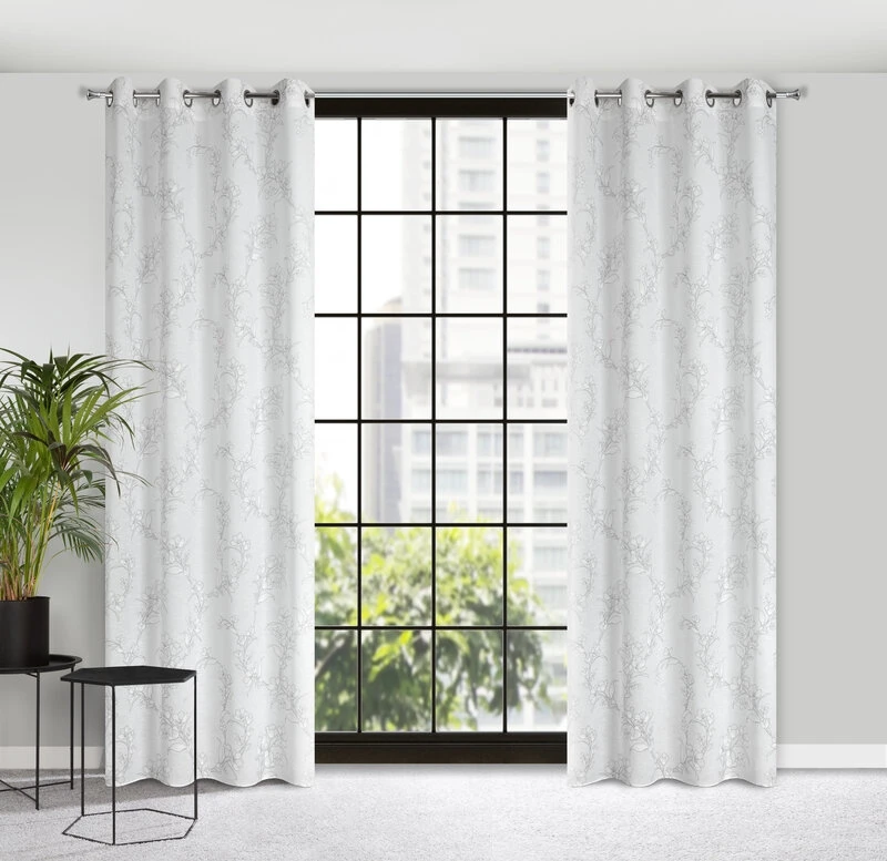ZASŁONA GOTOWA FIORE 140 X 250 CM BIAŁY