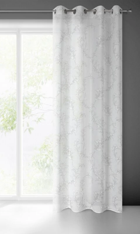ZASŁONA GOTOWA FIORE 140 X 250 CM BIAŁY