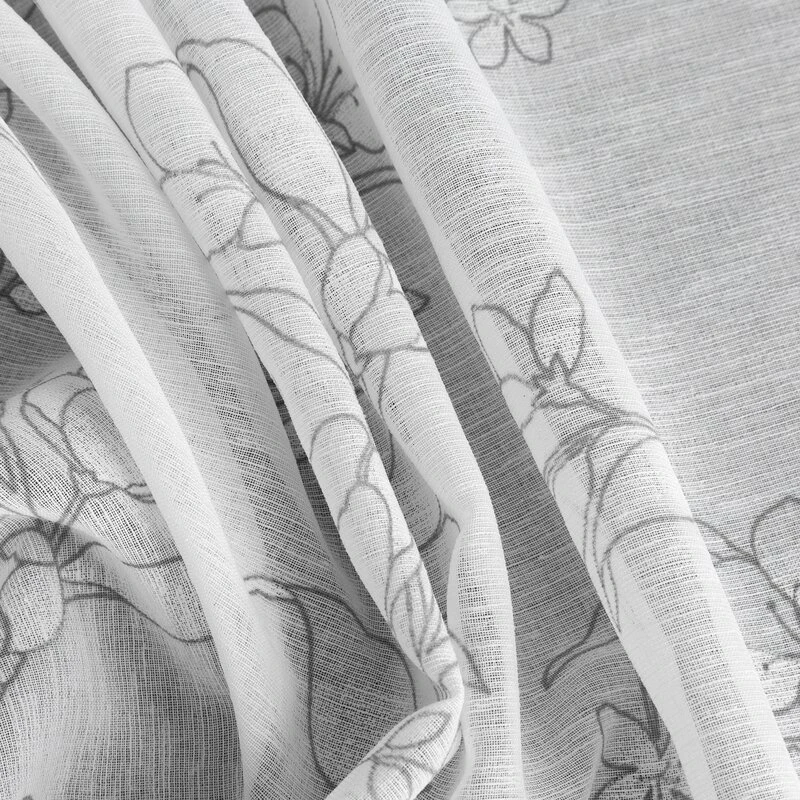 ZASŁONA GOTOWA FIORE 140 X 250 CM BIAŁY