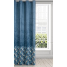 ZASŁONA GOTOWA D91 GINA 140 X 250 CM GRANATOWY