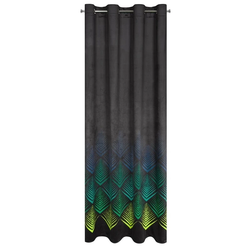 ZASŁONA GOTOWA ANGELINA 140 X 250 CM CZARNY