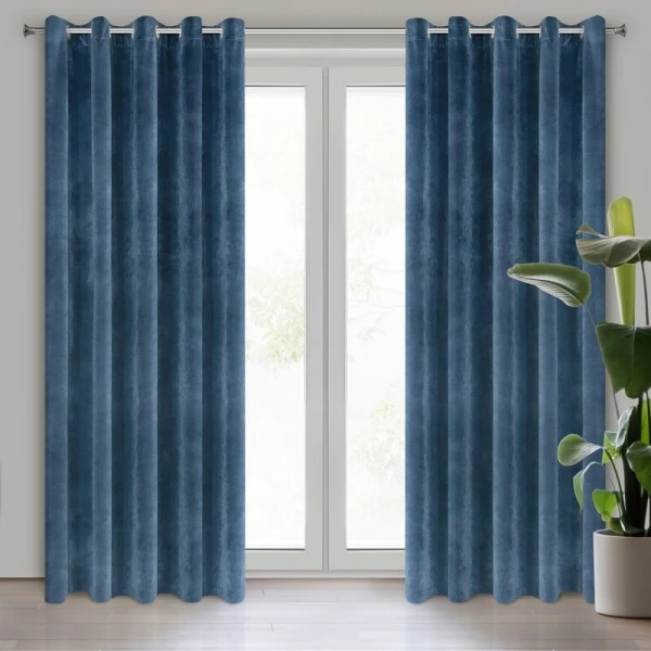 ZASŁONA GOTOWA VILLA 140 X 250 CM GRANATOWY