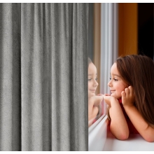 ZASŁONA GOTOWA RIVA NA TAŚMIE 140 X 270 CM POPIELATY