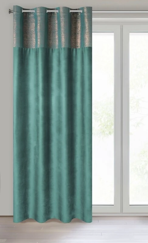 ZASŁONA GOTOWA PERI 140 X 250 CM CIEMNOTURKUSOWY