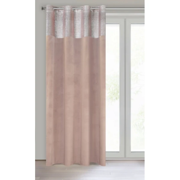 ZASŁONA GOTOWA PERI 140 X 250 CM PUDROWY RÓŻ