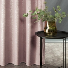 ZASŁONA GOTOWA D91 CYPR NA TAŚMIE 140 X 270 CM PUDROWY RÓŻ