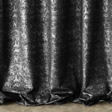 ZASŁONA GOTOWA D91 CYPR NA TAŚMIE 140 X 270 CM CZARNY