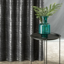 ZASŁONA GOTOWA D91 CYPR NA TAŚMIE 140 X 270 CM CZARNY