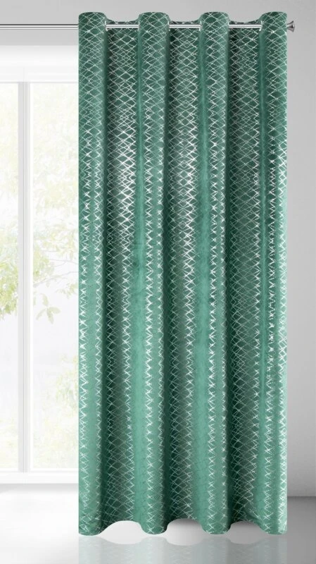 ZASŁONA GOTOWA D91 MOLY 140 X 250 CM ZIELONY