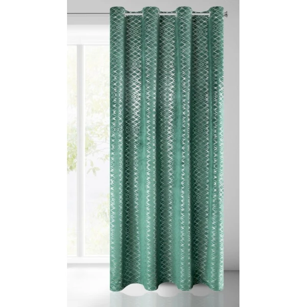 ZASŁONA GOTOWA D91 MOLY 140 X 250 CM ZIELONY
