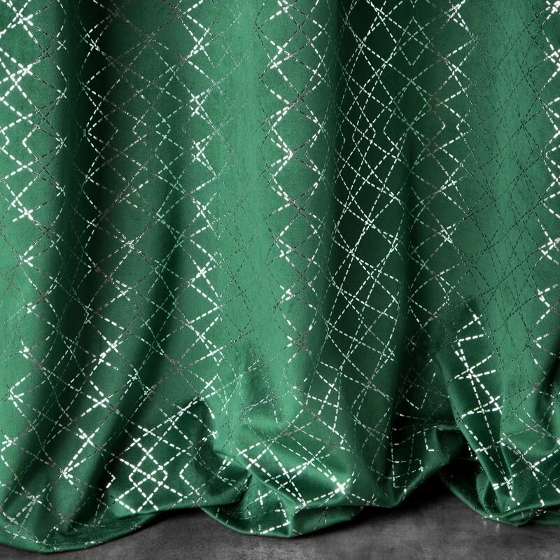 ZASŁONA GOTOWA D91 MOLY 140 X 250 CM ZIELONY