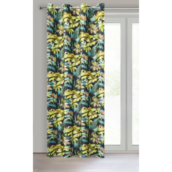 ZASŁONA GOTOWA D91 LIVY 140 X 250 CM CZARNY