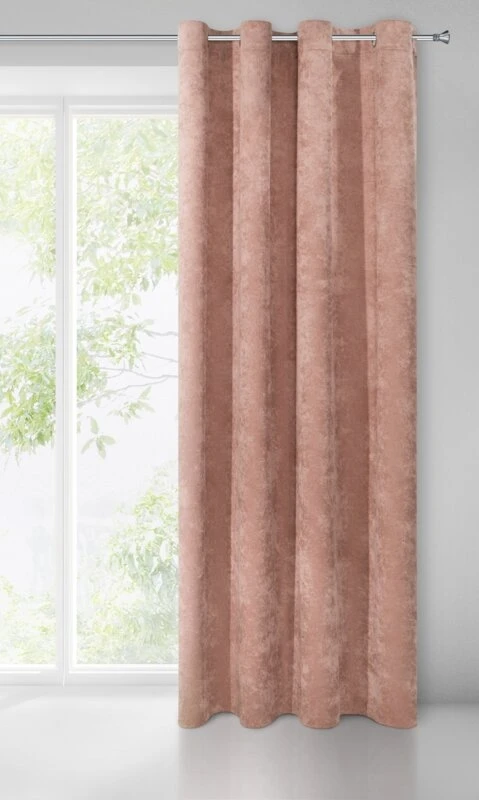 ZASŁONA GOTOWA ANISA 140 X 250 CM CIEMNORÓŻOWY