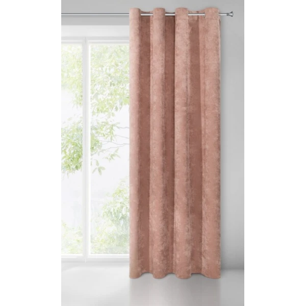 ZASŁONA GOTOWA ANISA 140 X 250 CM CIEMNORÓŻOWY