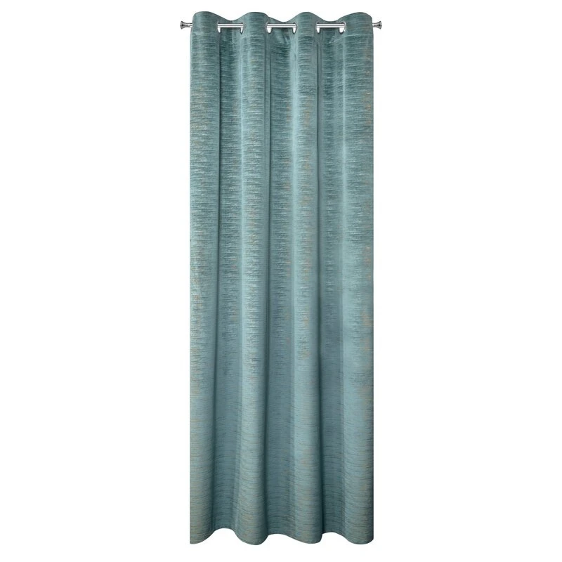 ZASŁONA GOTOWA ALUVIA 140 X 250 CM TURKUSOWY