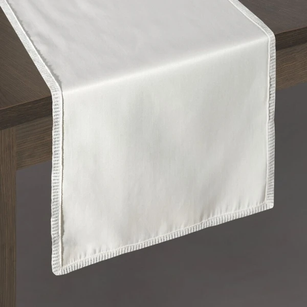 OBRUS DEKORACYJNY 35 X 140 CM BEŻOWY