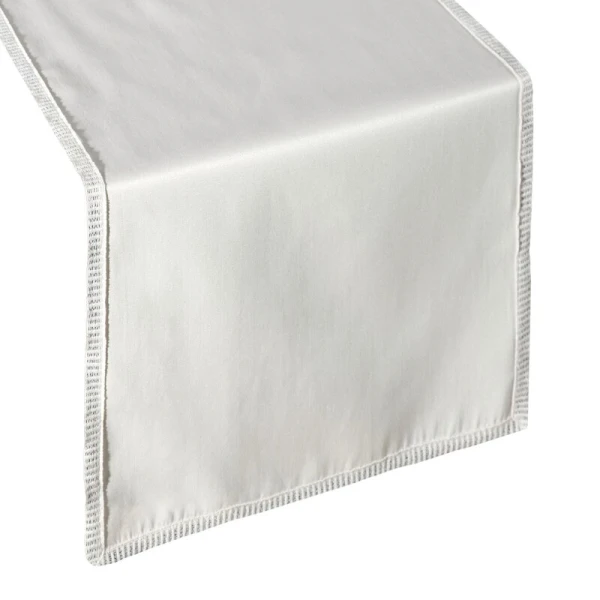 OBRUS DEKORACYJNY 35 X 140 CM BEŻOWY