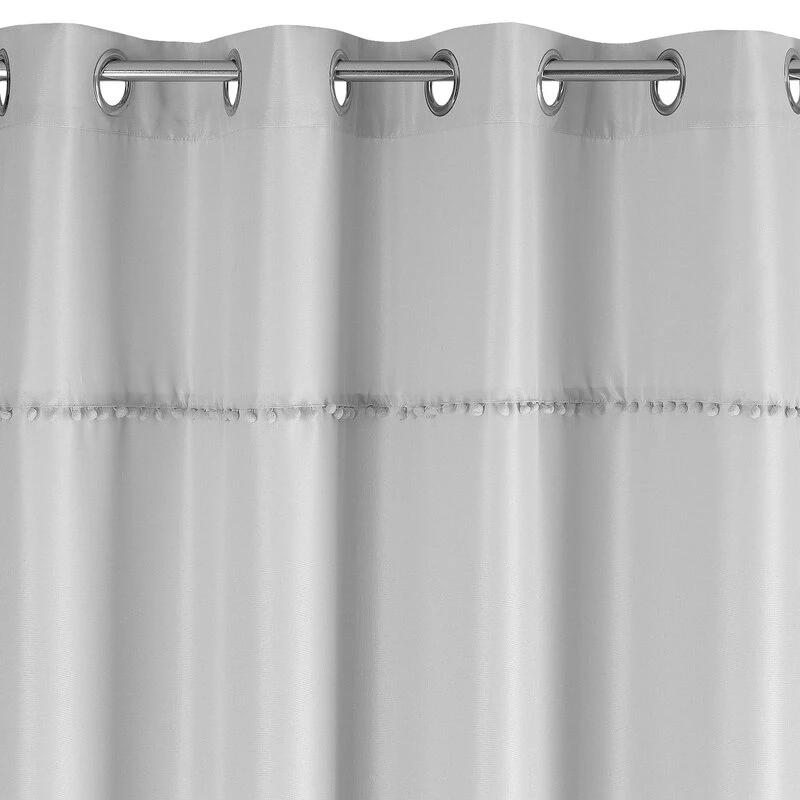 ZASŁONA GOTOWA DEFNE 135 X 260 CM STALOWY