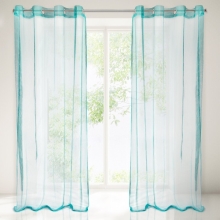 FIRANA GOTOWA ANIKA 140 X 250 CM TURKUSOWY