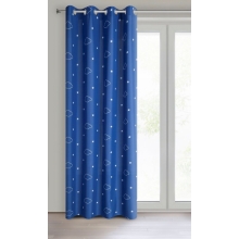 ZASŁONA GOTOWA NUBLES 140 X 250 CM GRANATOWY
