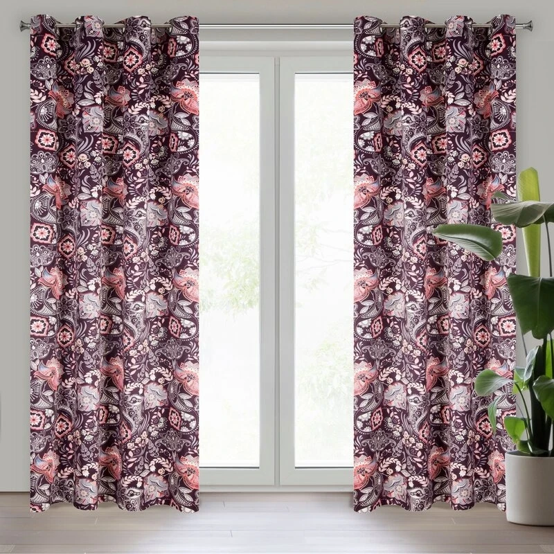 ZASŁONA GOTOWA MIREI 140 X 250 CM BURGUNDOWY