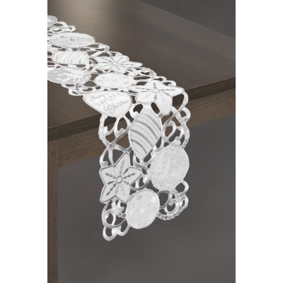OBRUS ILONA 20 X 160 CM SREBRNY