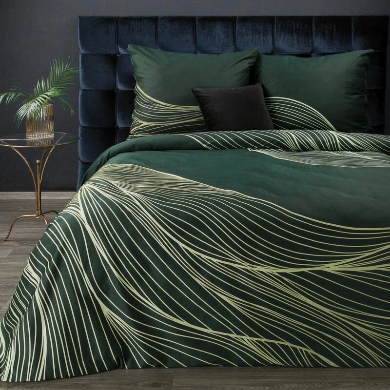 KOMPLET POŚCIELI SATYNOWEJ PREMIUM 3 220 X 200 CM CIEMNOZIE