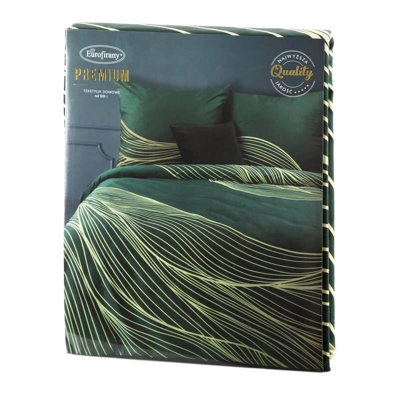 KOMPLET POŚCIELI SATYNOWEJ PREMIUM 3 220 X 200 CM CIEMNOZIE