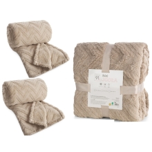 Beżowe Narzuty na kanape i fotele Jodełka Beżowe Narzuty na kanape i fotele Jodełka