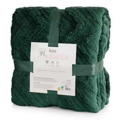 Zielone Narzuty na kanape i fotele Jodełka