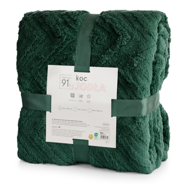 Zielone Narzuty na kanape i fotele Jodełka