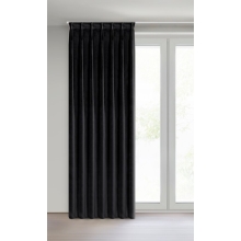 ZASŁONA GOTOWA MELANIE 140 X 270 CM CZARNA