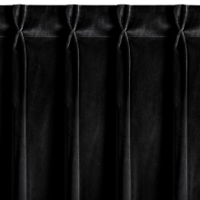 ZASŁONA GOTOWA MELANIE 140 X 270 CM CZARNA