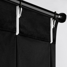 ZASŁONA GOTOWA MELANIE 140 X 270 CM CZARNA