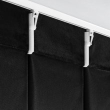 ZASŁONA GOTOWA MELANIE 140 X 270 CM CZARNA