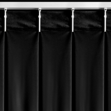 ZASŁONA GOTOWA MELANIE 140 X 270 CM CZARNA
