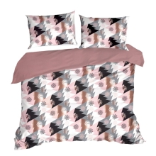 KOMPLET POŚCIELI ŚWIATECZNEJ AURA 140 X 200 CM RÓŻOWY KOMPLET POŚCIELI ŚWIATECZNEJ AURA 140 X 200 CM RÓŻOWY