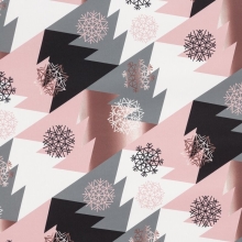 KOMPLET POŚCIELI ŚWIATECZNEJ AURA 220 X 200 CM RÓŻOWY KOMPLET POŚCIELI ŚWIATECZNEJ AURA 220 X 200 CM RÓŻOWY