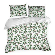 KOMPLET POŚCIELI ŚWIATECZNEJ TORI 220 X 200 CM BIAŁY