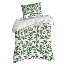 KOMPLET POŚCIELI ŚWIATECZNEJ TORI 220 X 200 CM BIAŁY